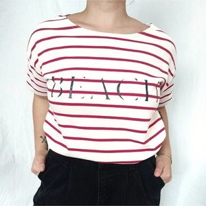 Madewell Beach Striped Crop Top
